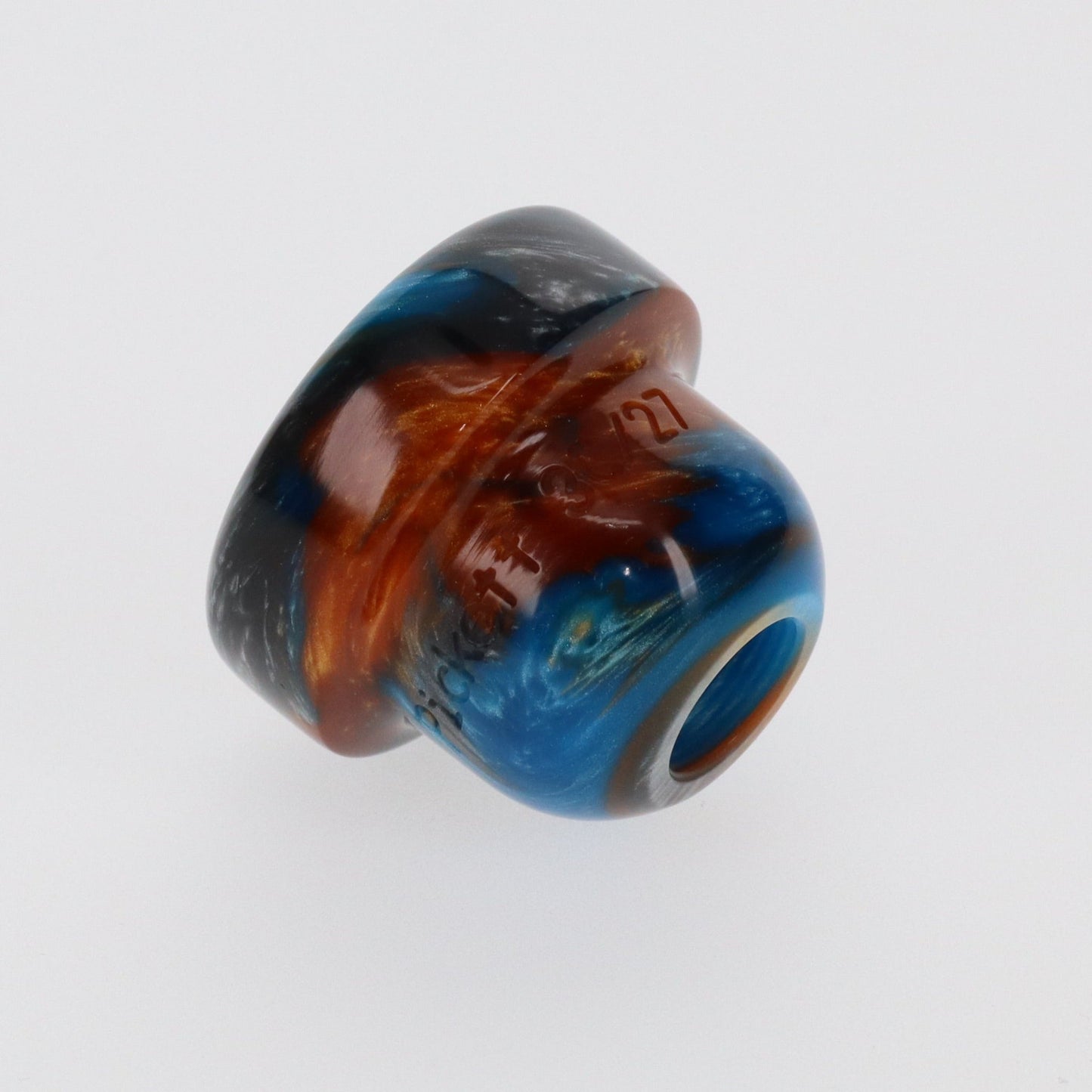 Trumpet Mouthpiece Top: Acrylic - Phoenix Ember