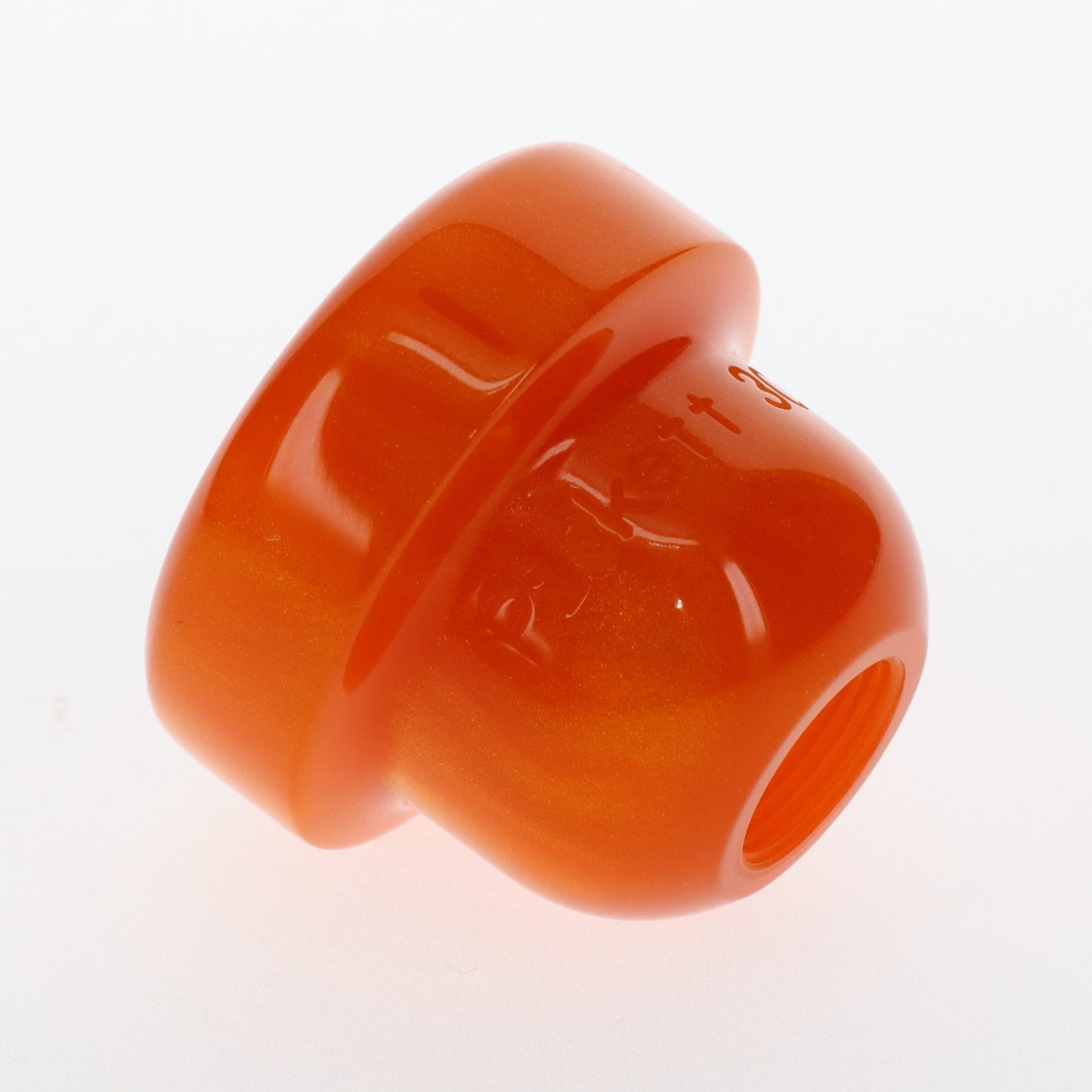 Trumpet Mouthpiece Top: Acrylic - Dreamsicle Orange